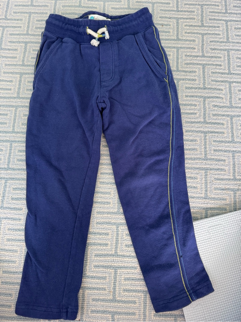 Mini Boden Kids Navy Blue Knit Pull-On Sweat Pants